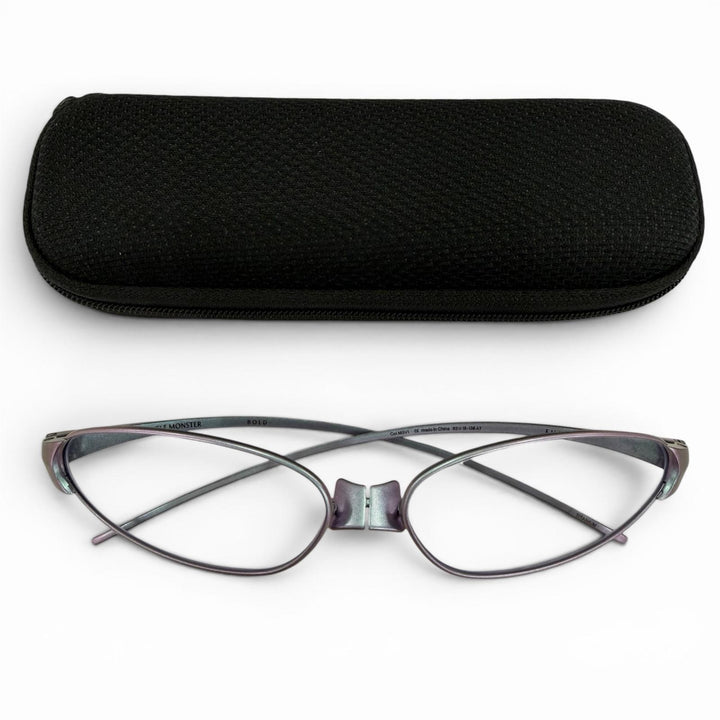 Excellent GENTLE MONSTER Glasses FUSE Metallic blue titanium Women