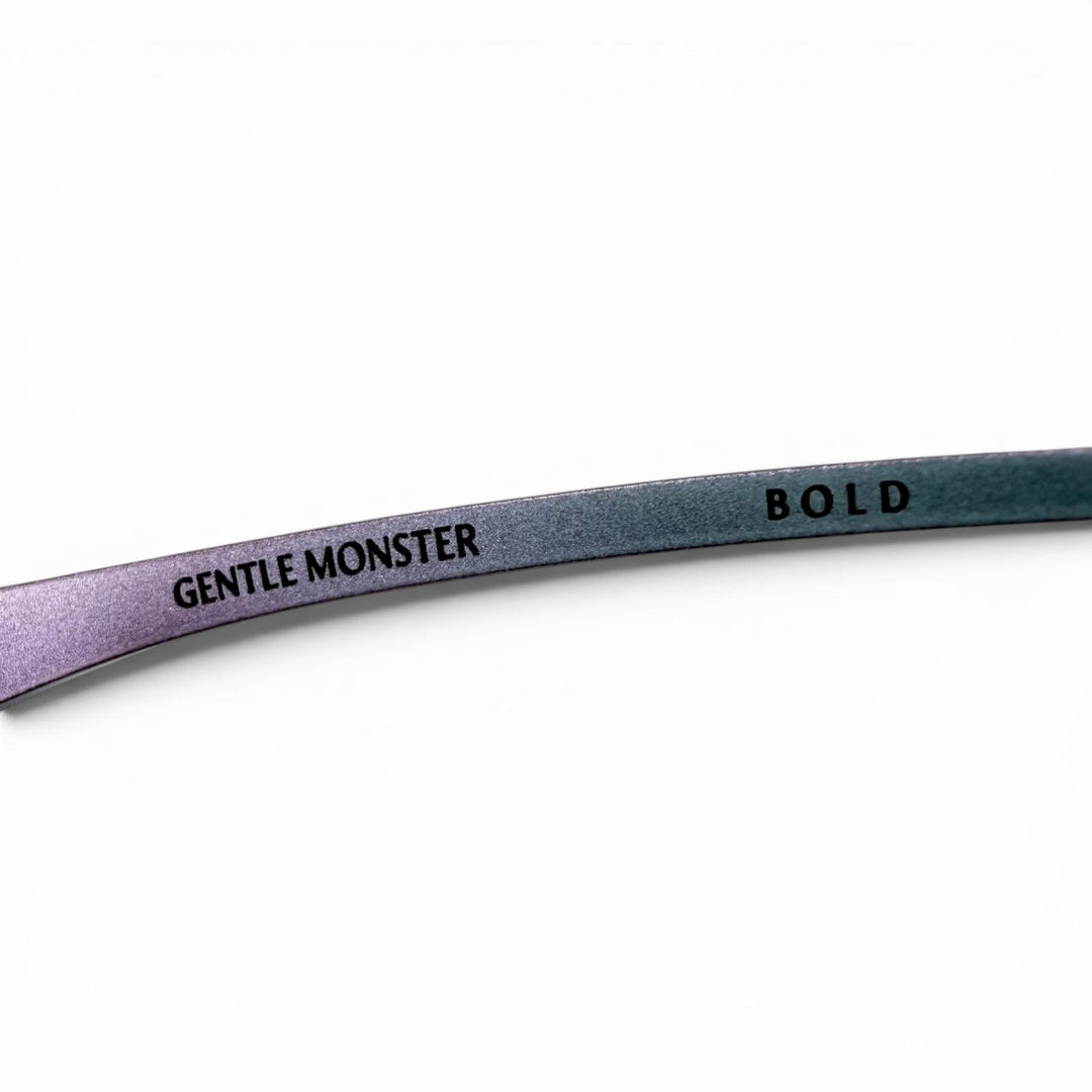 Excellent GENTLE MONSTER Glasses FUSE Metallic blue titanium Women