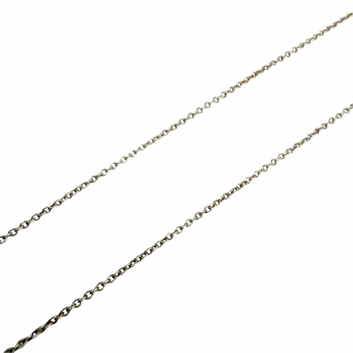 Excellent TIFFANY&Co. Necklace By the Yard Single Diamond Pendant Silver AG925
