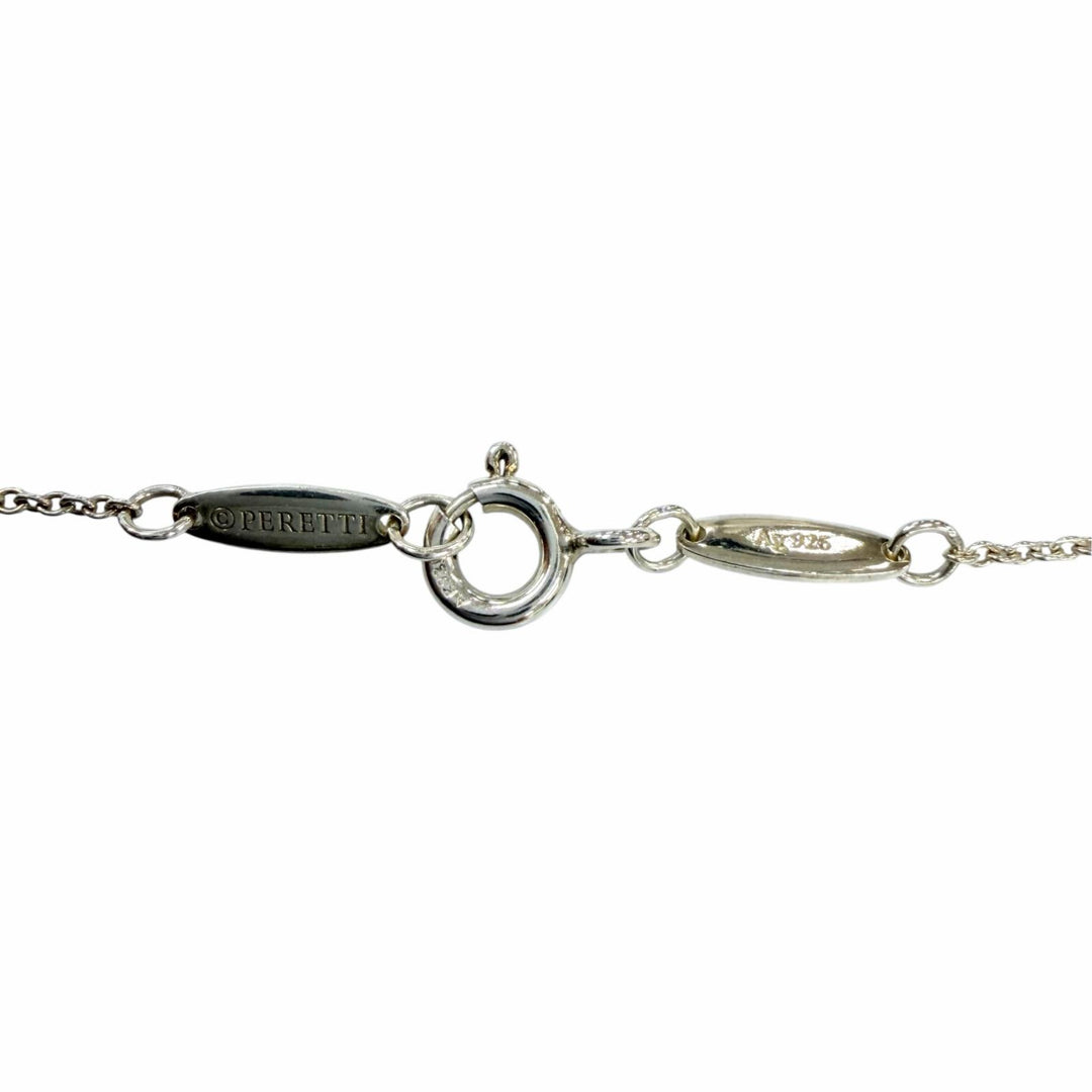 Excellent TIFFANY&Co. Necklace By the Yard Single Diamond Pendant Silver AG925