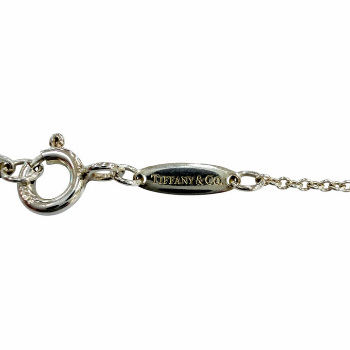 Excellent TIFFANY&Co. Necklace By the Yard Single Diamond Pendant Silver AG925