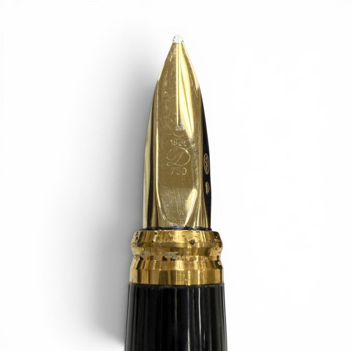 Very Good Dupont fountain pen Art Nouveau Limited Edition black 18K mens