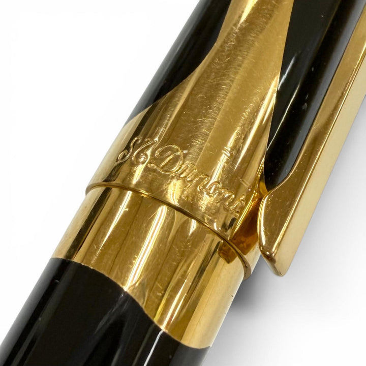 Very Good Dupont fountain pen Art Nouveau Limited Edition black 18K mens