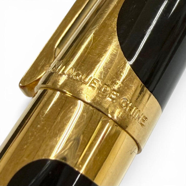 Very Good Dupont fountain pen Art Nouveau Limited Edition black 18K mens