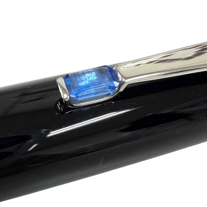 Great MONTBLANC Ballpoint pen BOHEME black Blue Gemstone mens