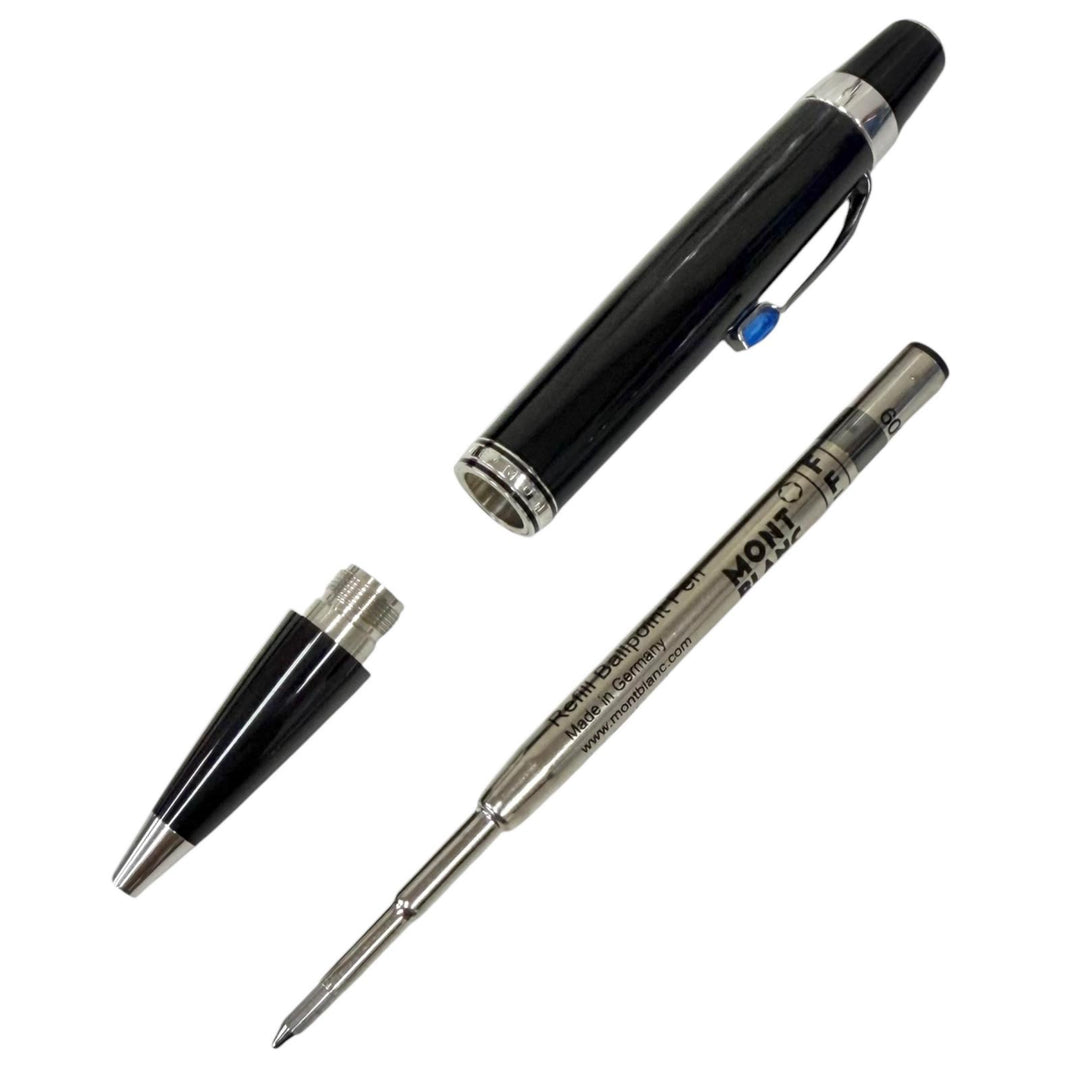 Great MONTBLANC Ballpoint pen BOHEME black Blue Gemstone mens