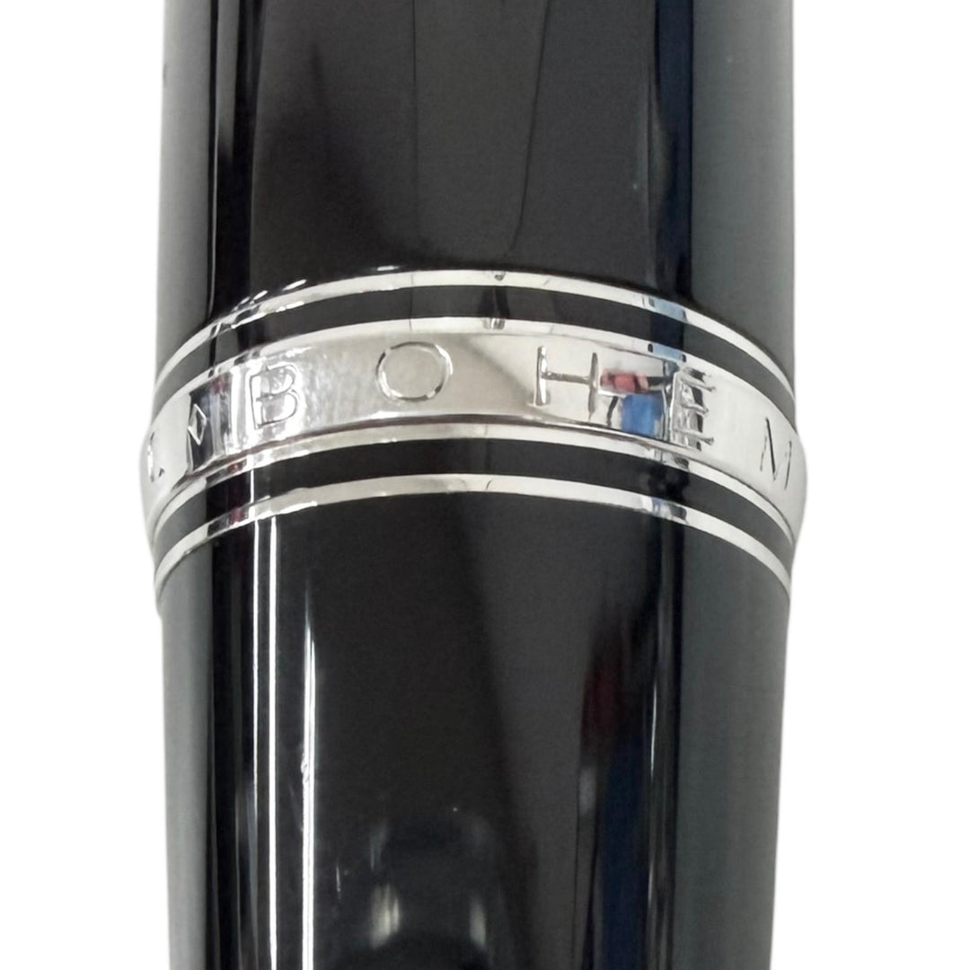 Great MONTBLANC Ballpoint pen BOHEME black Blue Gemstone mens