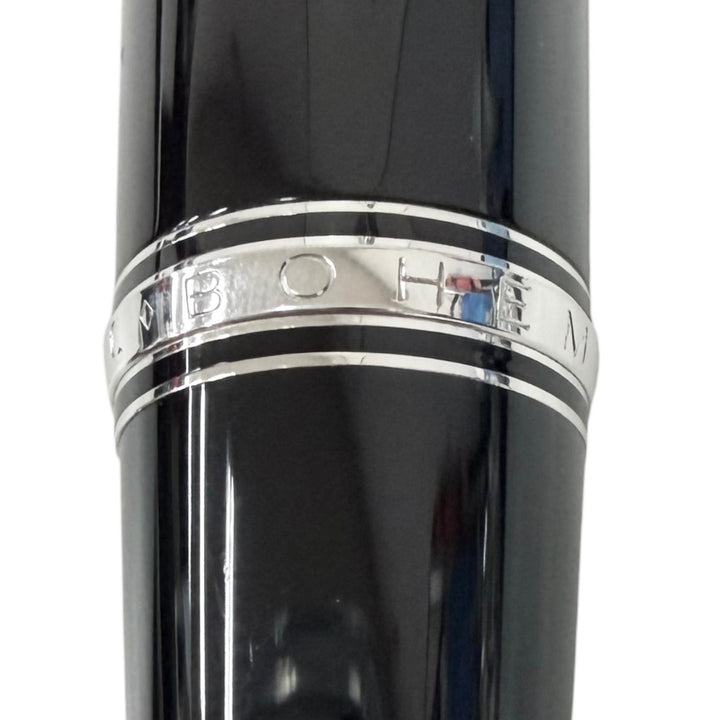 Great MONTBLANC Ballpoint pen BOHEME black Blue Gemstone mens
