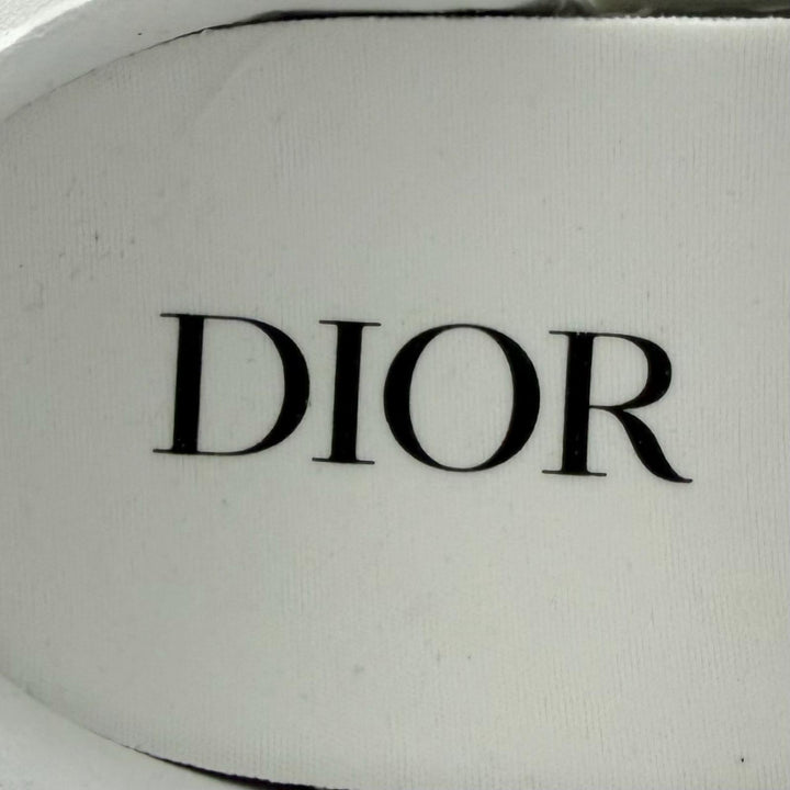 Excellent DIOR High cut sneakers B23 oblique pattern white rubber mens 43