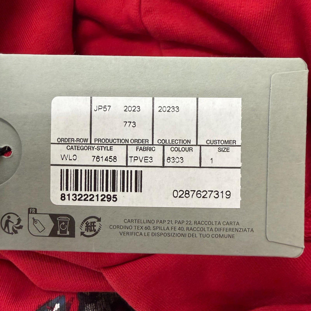 Pristine BALENCIAGA hoodie Faux Logo Round Hem Hoodie