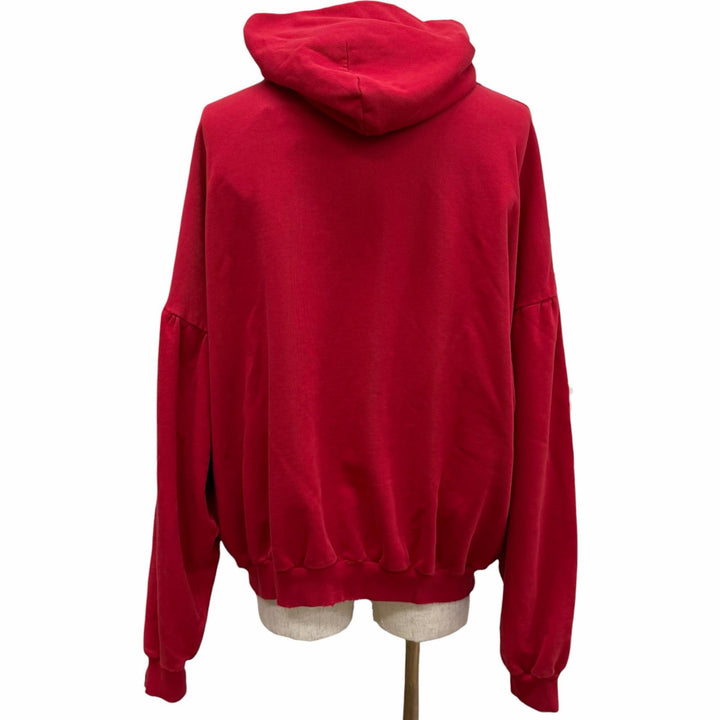 Pristine BALENCIAGA hoodie Faux Logo Round Hem Hoodie