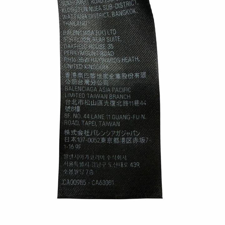 Pristine BALENCIAGA hoodie Faux Logo Round Hem Hoodie