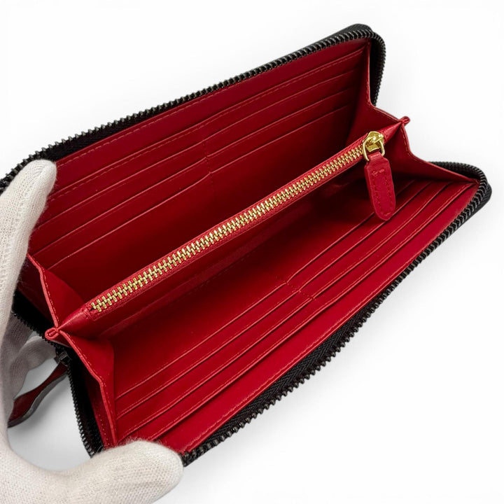 Pristine Christian Louboutin Purse black leather mens
