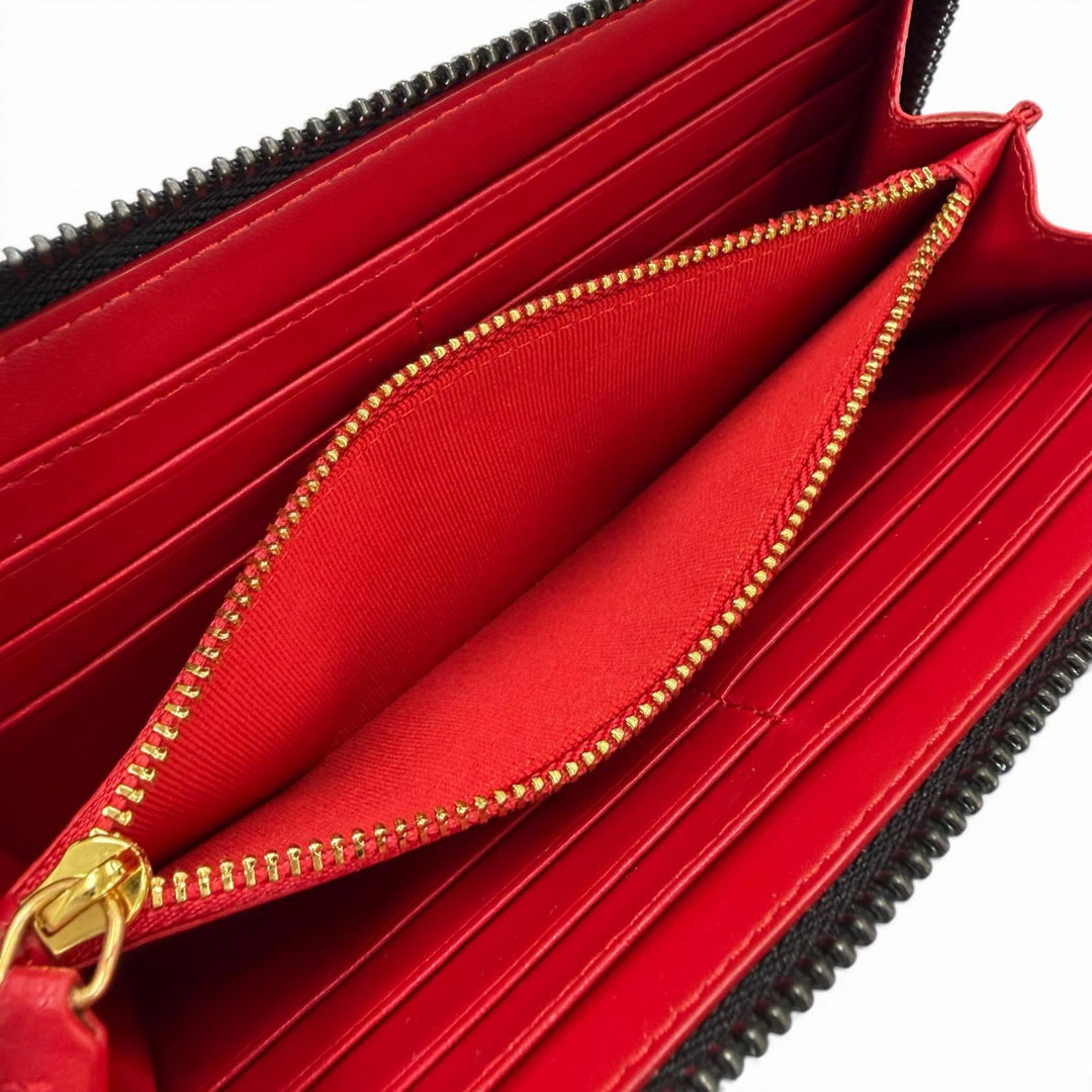 Pristine Christian Louboutin Purse black leather mens