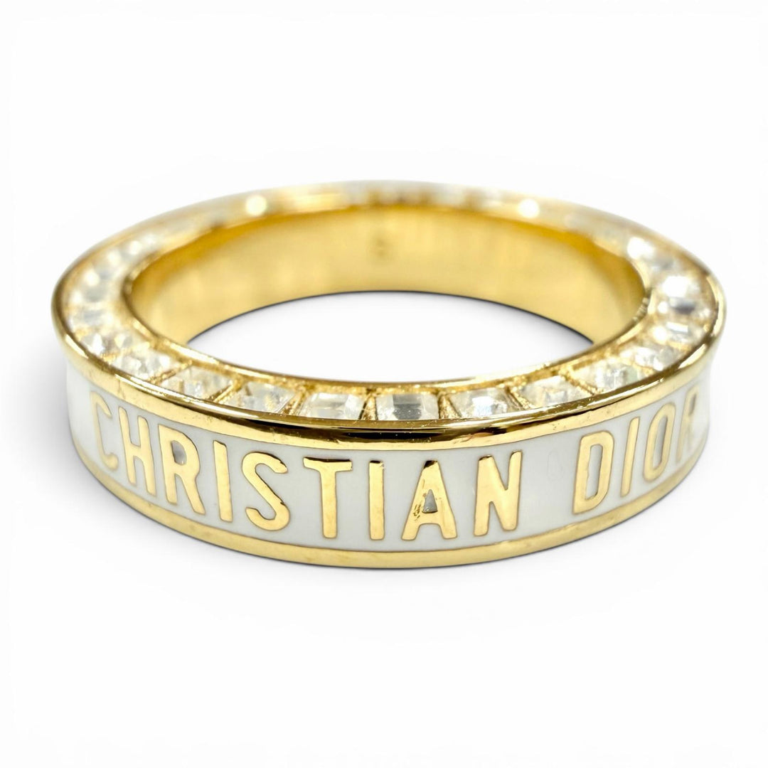 Excellent DIOR Ring ring NIGHT CODE Night Code Ring white Women S