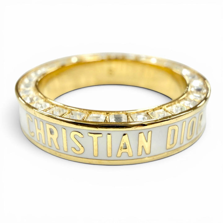 Excellent DIOR Ring ring NIGHT CODE Night Code Ring white Women S