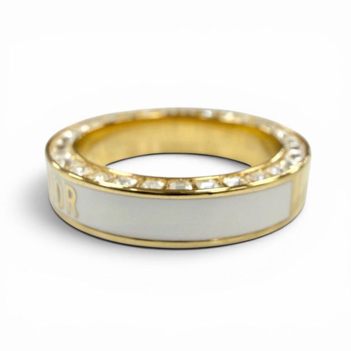 Excellent DIOR Ring ring NIGHT CODE Night Code Ring white Women S