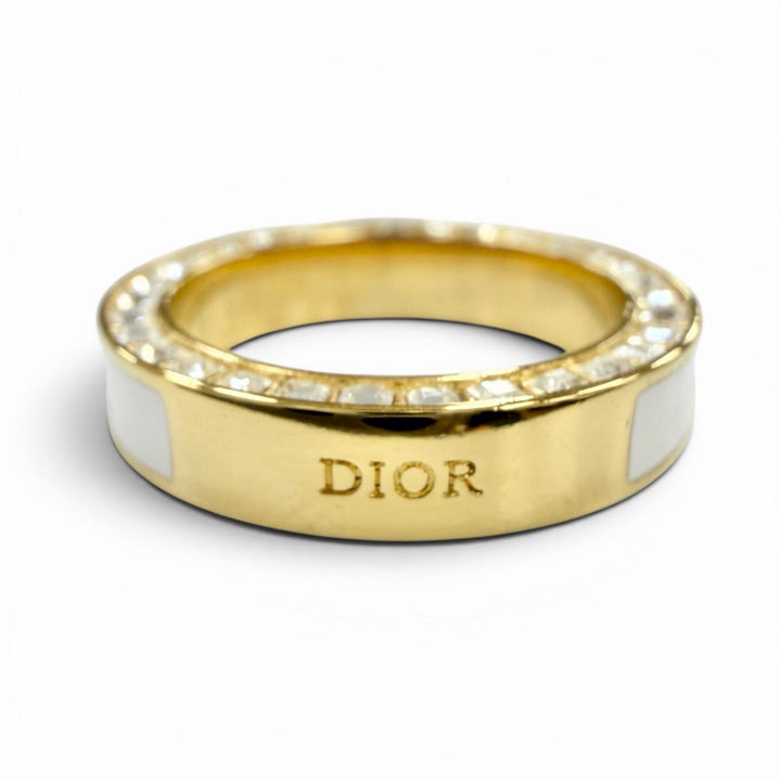 Excellent DIOR Ring ring NIGHT CODE Night Code Ring white Women S
