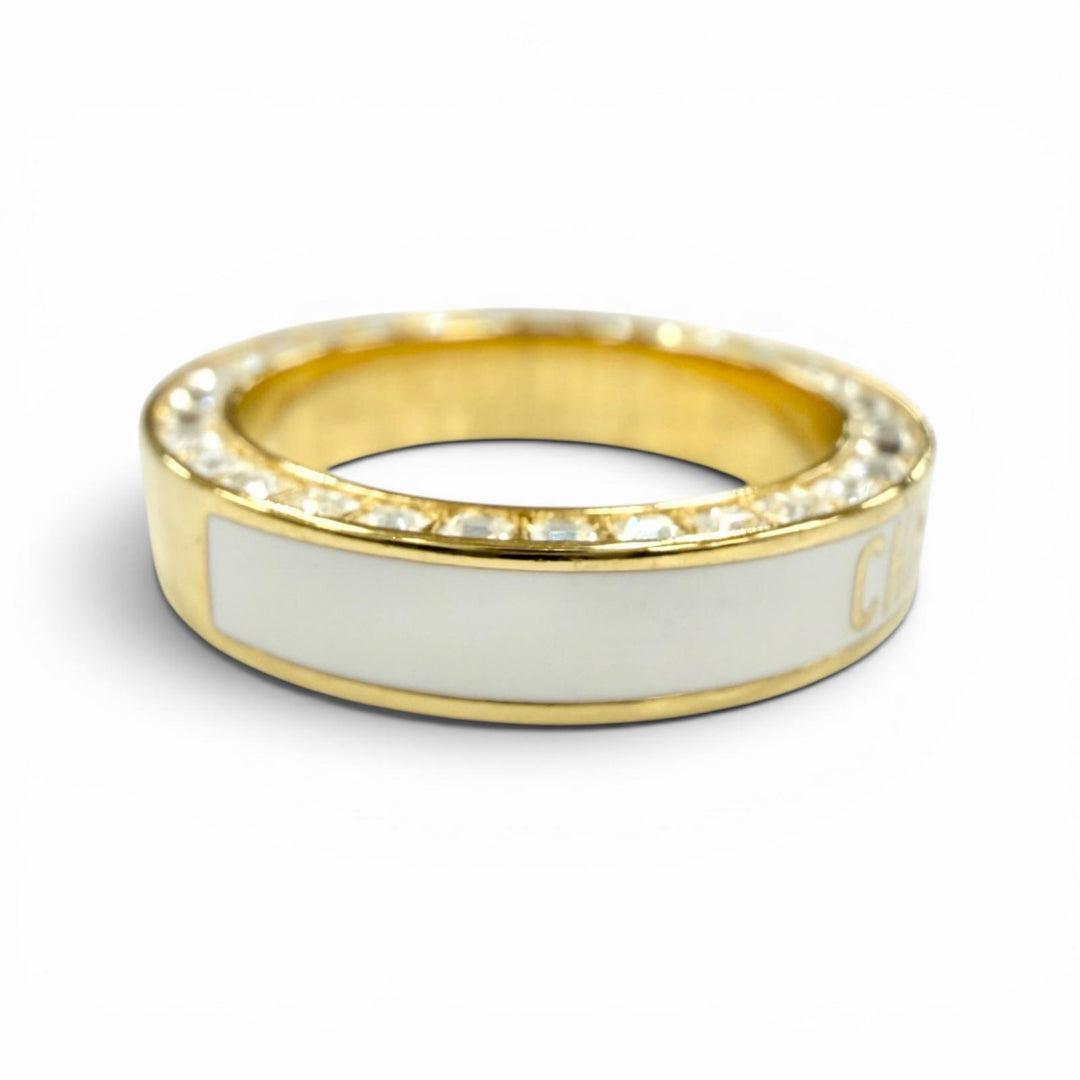 Excellent DIOR Ring ring NIGHT CODE Night Code Ring white Women S