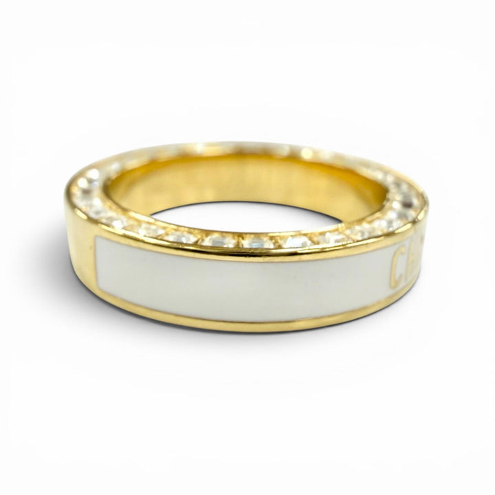 Excellent DIOR Ring ring NIGHT CODE Night Code Ring white Women S