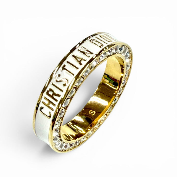 Excellent DIOR Ring ring NIGHT CODE Night Code Ring white Women S