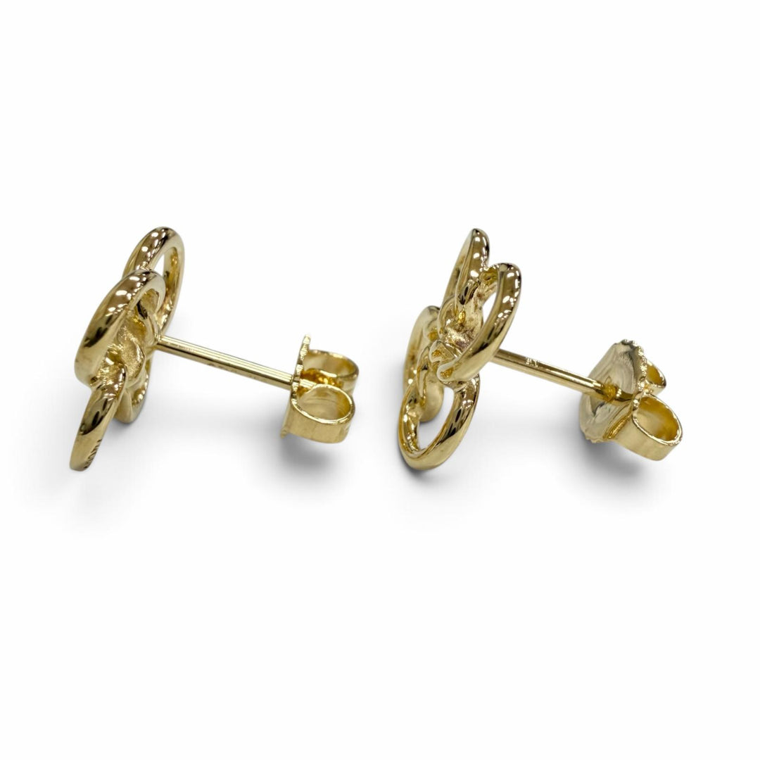 Excellent TIFFANY&Co. Quadrofolio Pierce Four leaf clover motif Yellow Gold