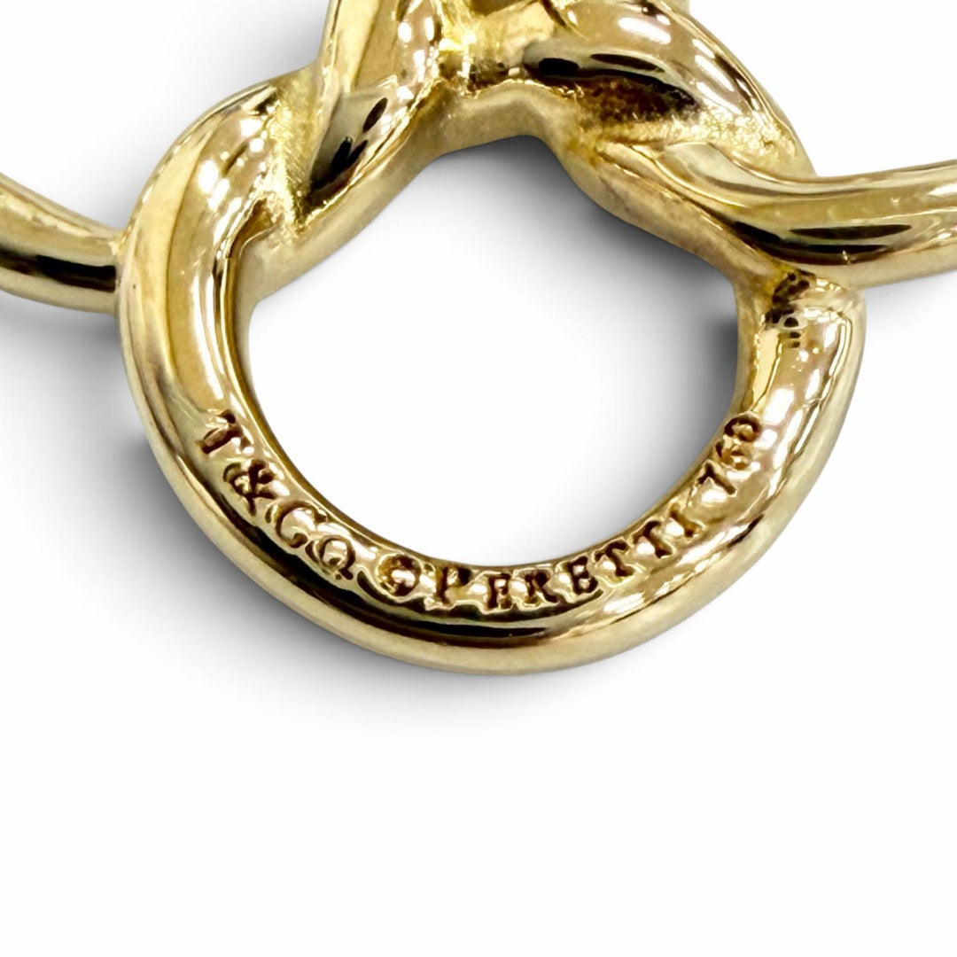 Excellent TIFFANY&Co. Quadrofolio Pierce Four leaf clover motif Yellow Gold