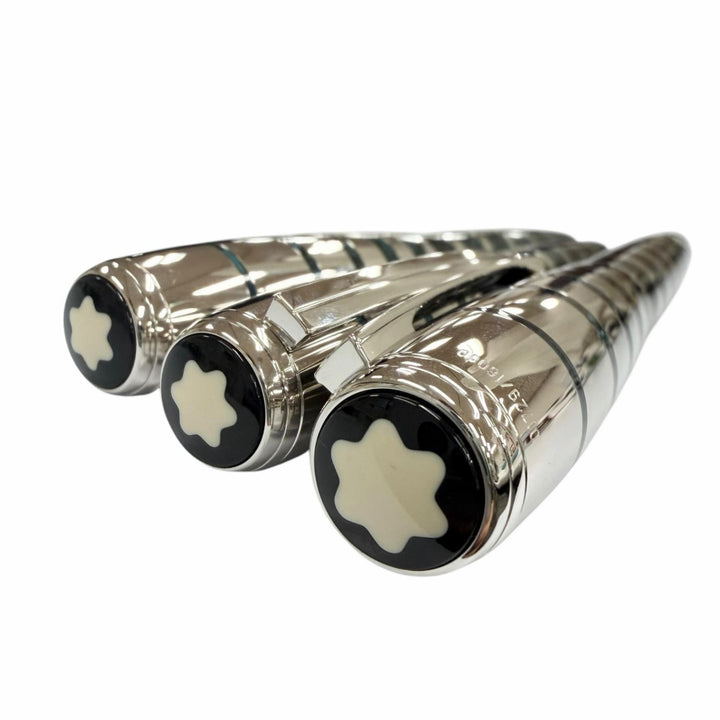 Pristine MONTBLANC fountain pen Author Series 2008: George Bernard Shaw Silver