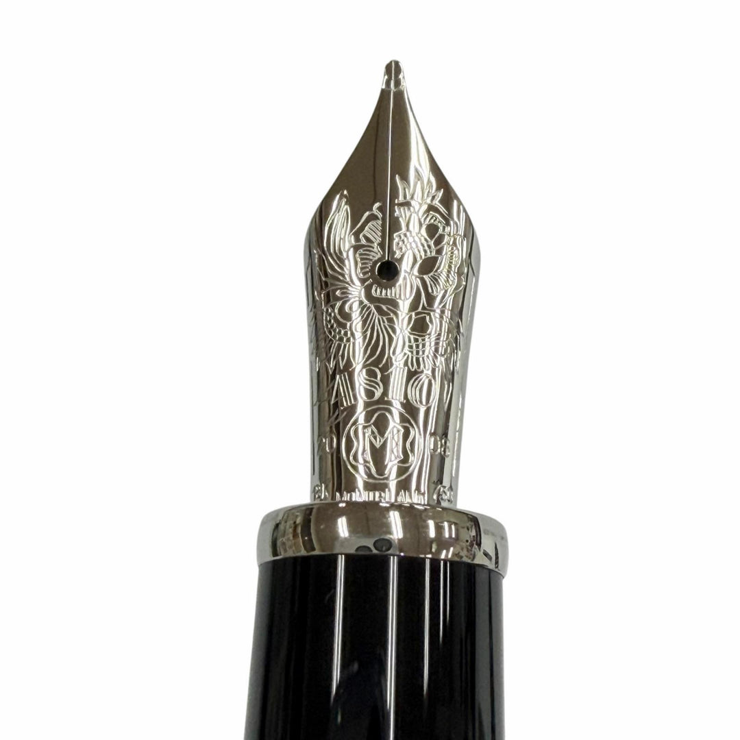 Pristine MONTBLANC fountain pen Author Series 2008: George Bernard Shaw Silver