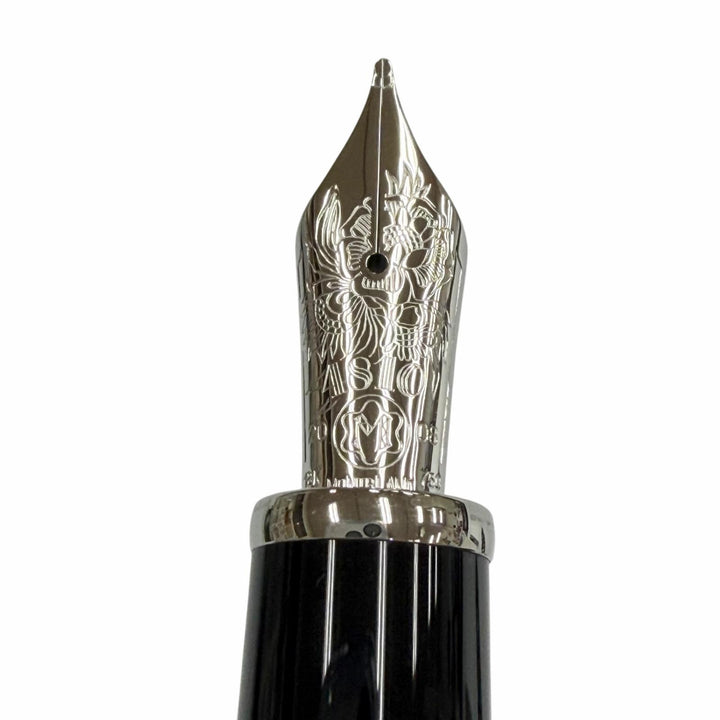 Pristine MONTBLANC fountain pen Author Series 2008: George Bernard Shaw Silver