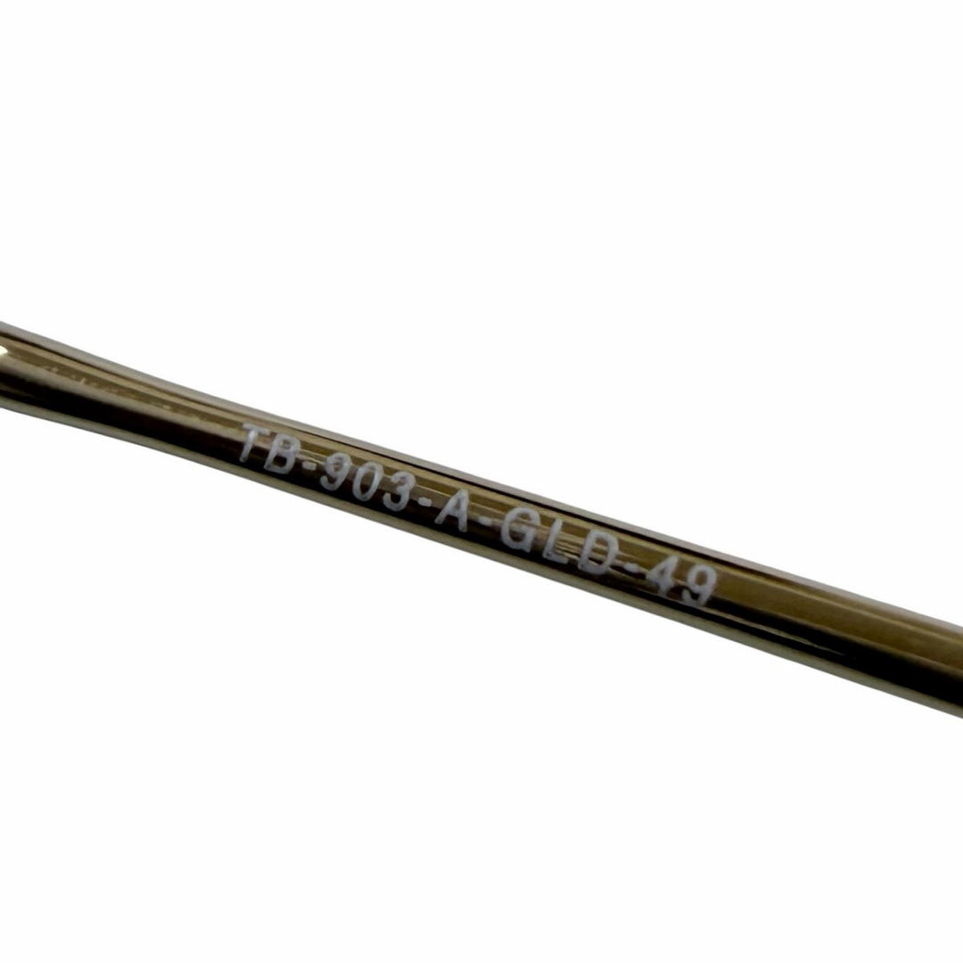 Excellent THOM BROWNE Glasses Two-bridge half-rim Boston style glasses. TB-903