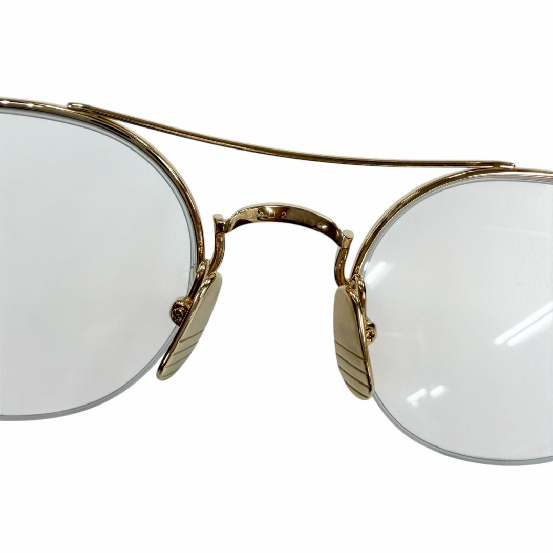 Excellent THOM BROWNE Glasses Two-bridge half-rim Boston style glasses. TB-903