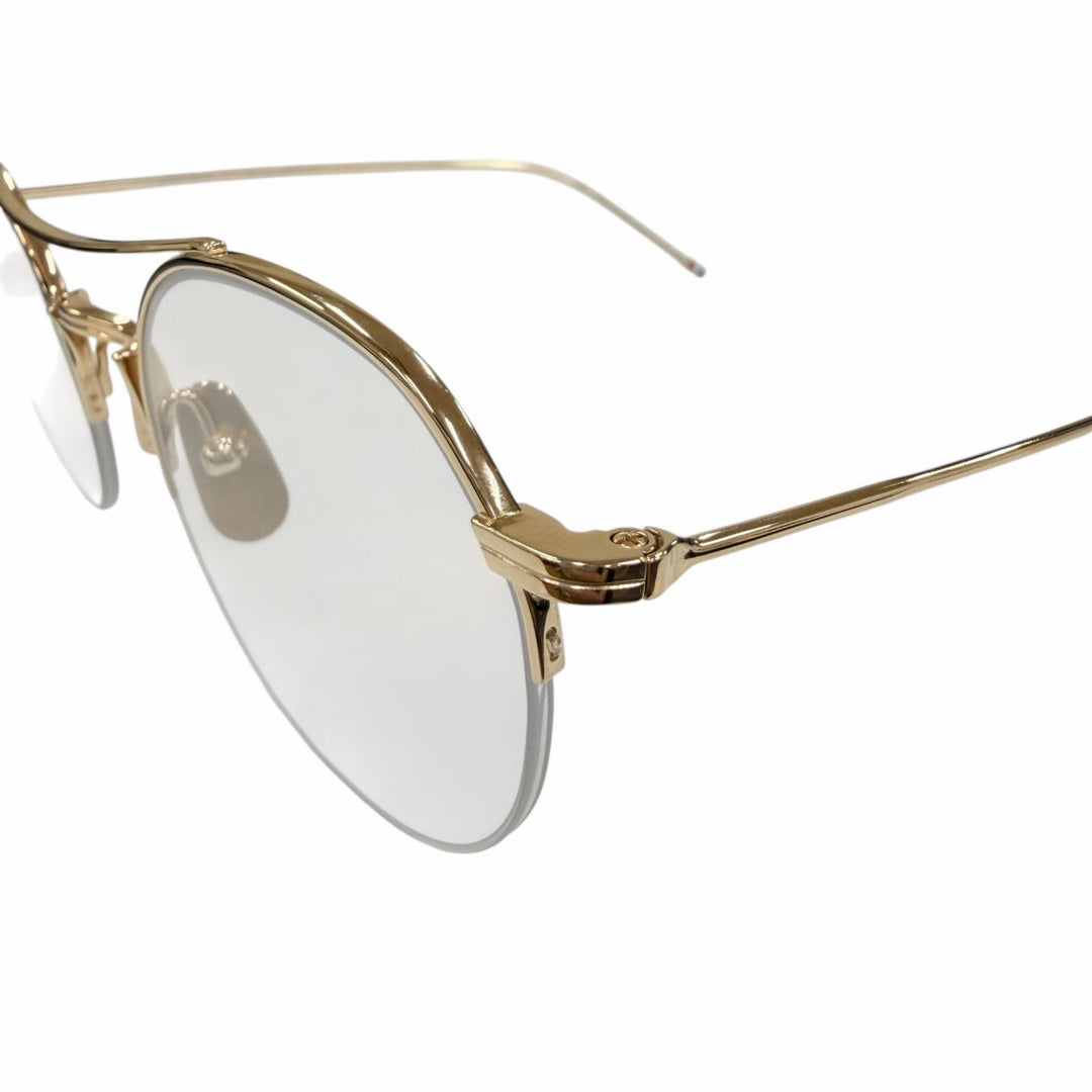 Excellent THOM BROWNE Glasses Two-bridge half-rim Boston style glasses. TB-903
