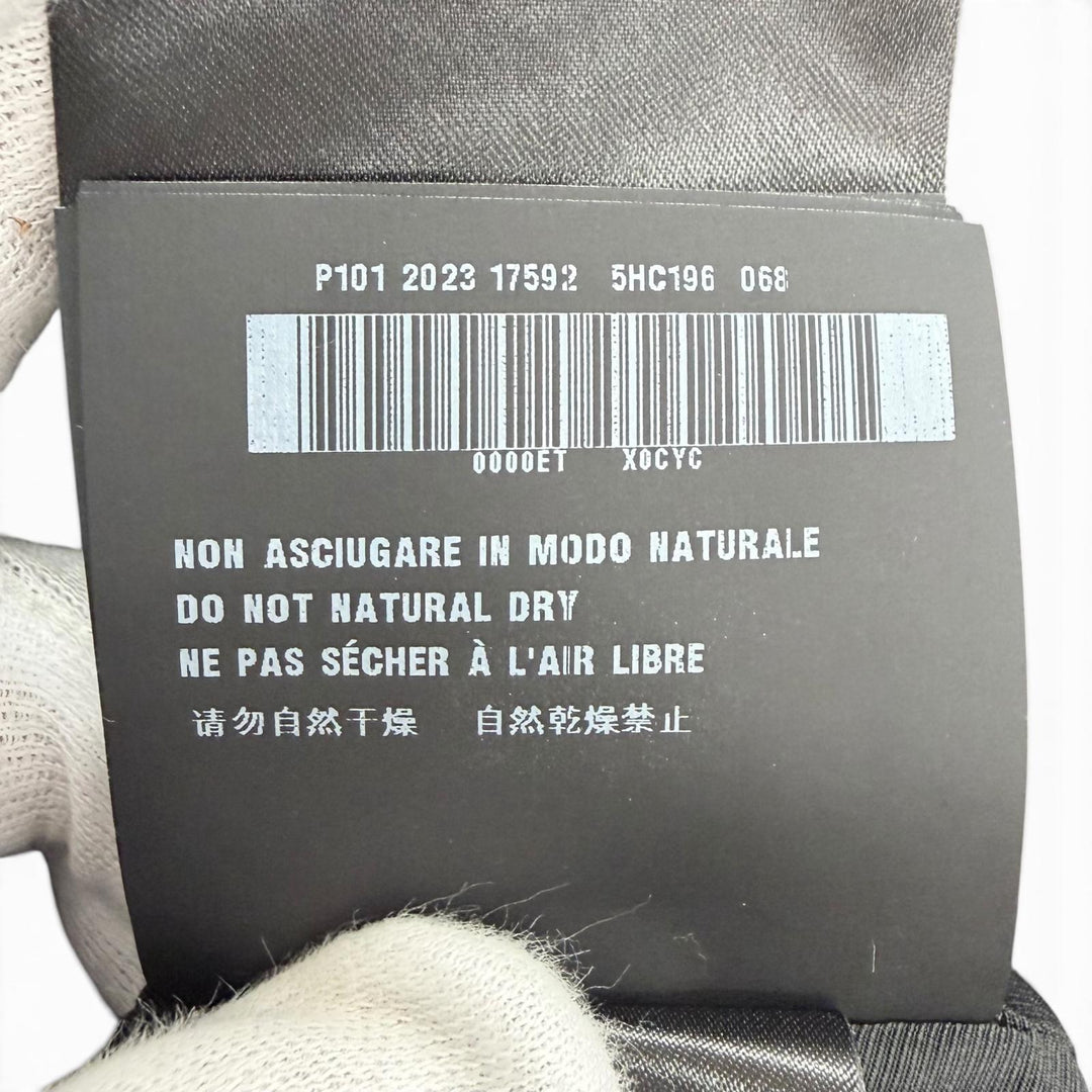 Great MIUMIU hat Logo embroidered velour bucket hat black cotton M 5HC196
