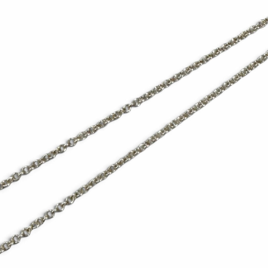 Great TIFFANY&Co. Necklace Smile Pendant Small Silver AG925 Women
