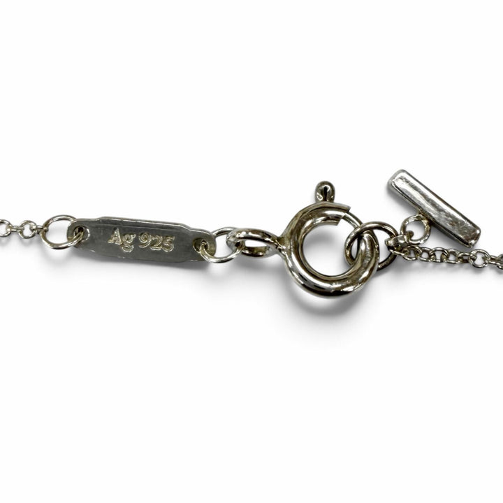 Great TIFFANY&Co. Necklace Smile Pendant Small Silver AG925 Women