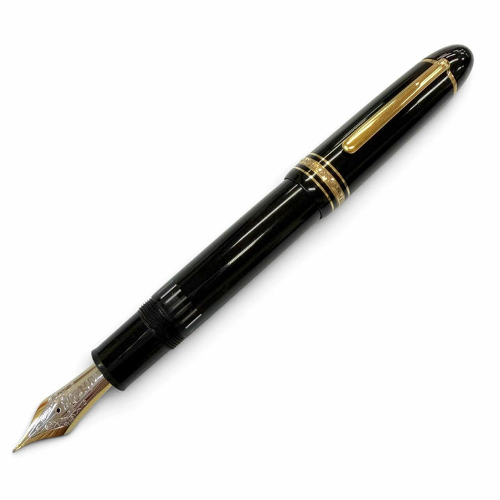 Very Good MONTBLANC fountain pen Meisterstück 149 white star black 18K mens