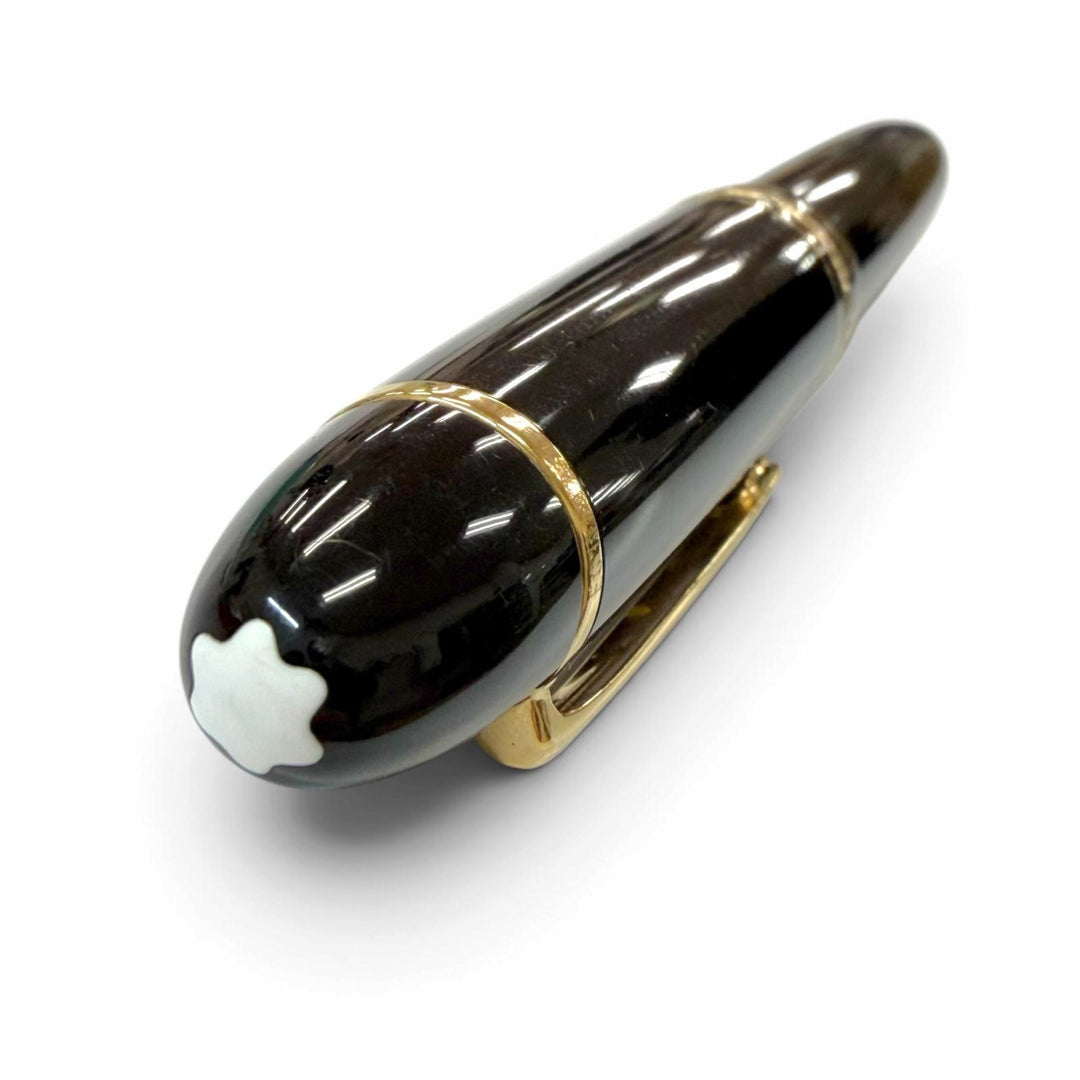 Very Good MONTBLANC fountain pen Meisterstück 149 white star black 18K mens