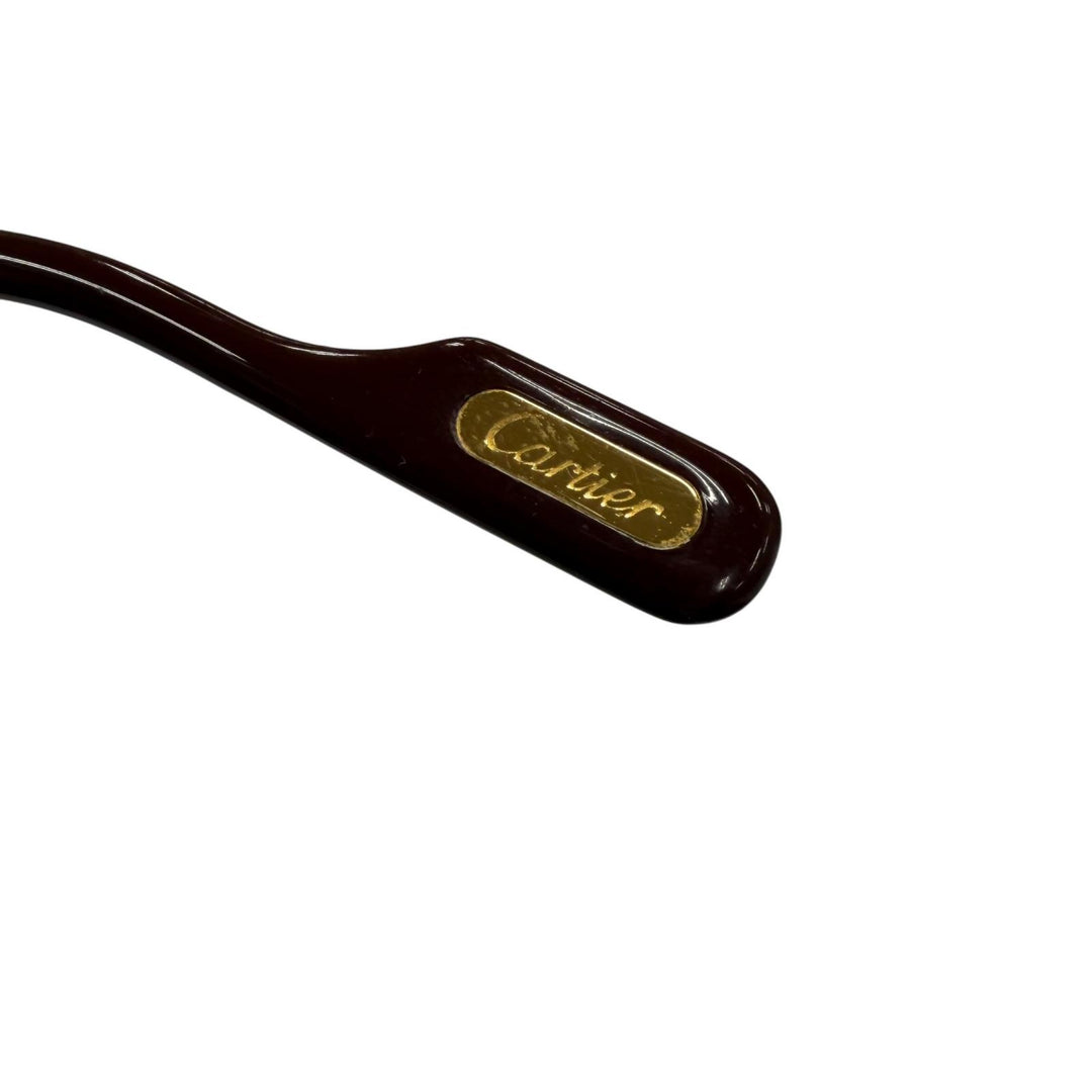 Great Cartier Glasses Trinity Two-bridge half-rim gold mens