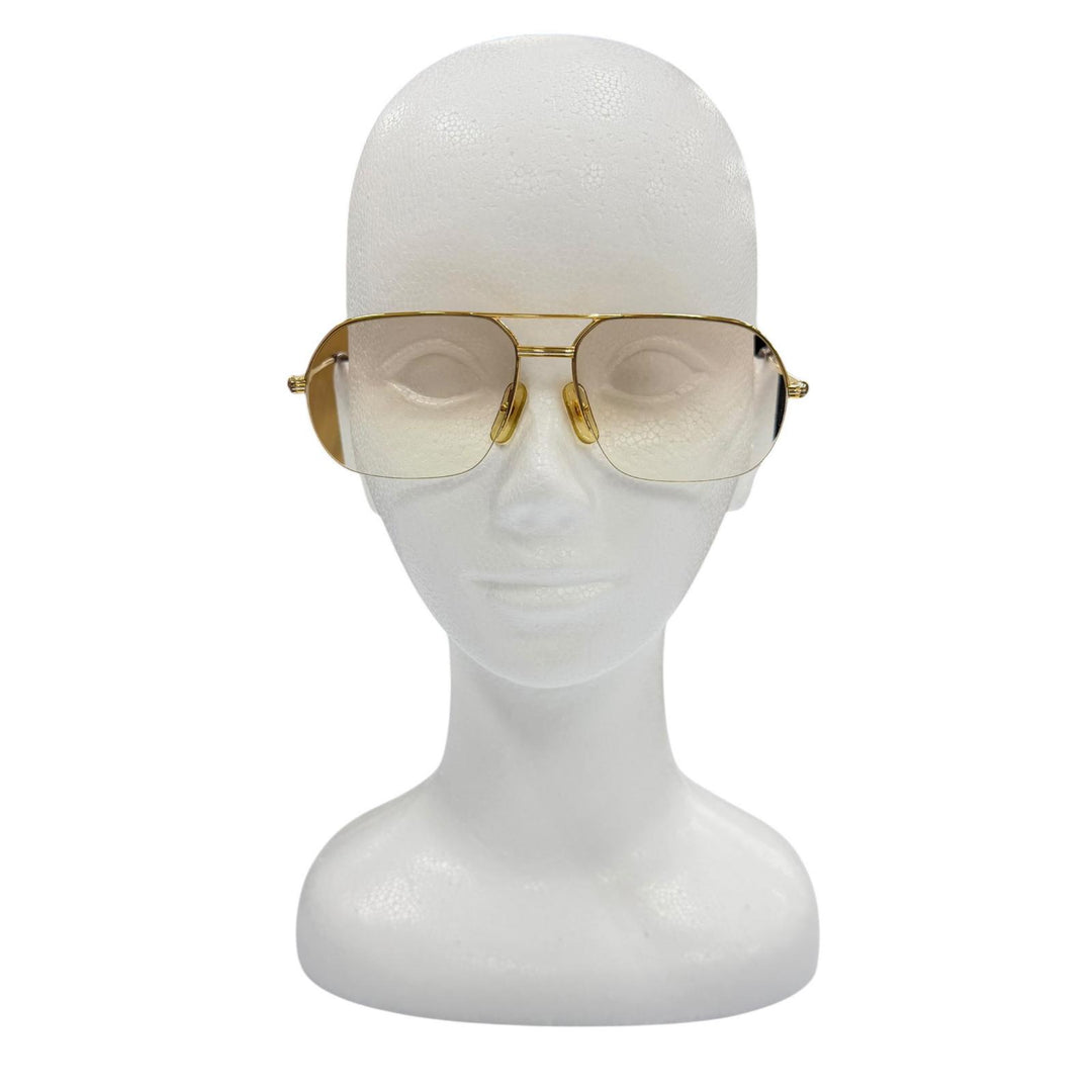 Great Cartier Glasses Trinity Two-bridge half-rim gold mens