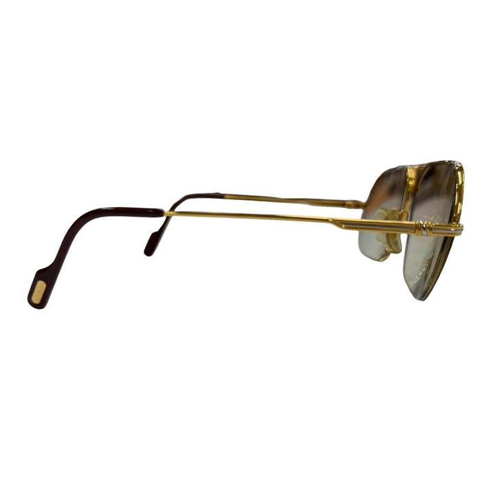 Great Cartier Glasses Trinity Two-bridge half-rim gold mens