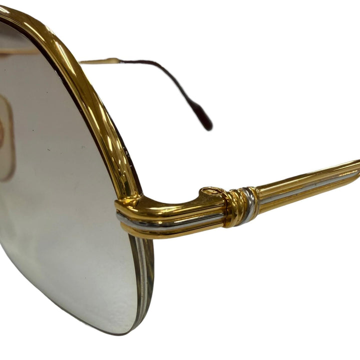 Great Cartier Glasses Trinity Two-bridge half-rim gold mens