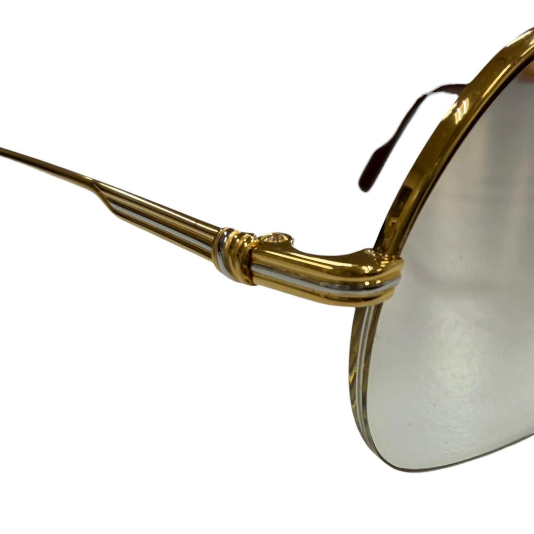 Great Cartier Glasses Trinity Two-bridge half-rim gold mens