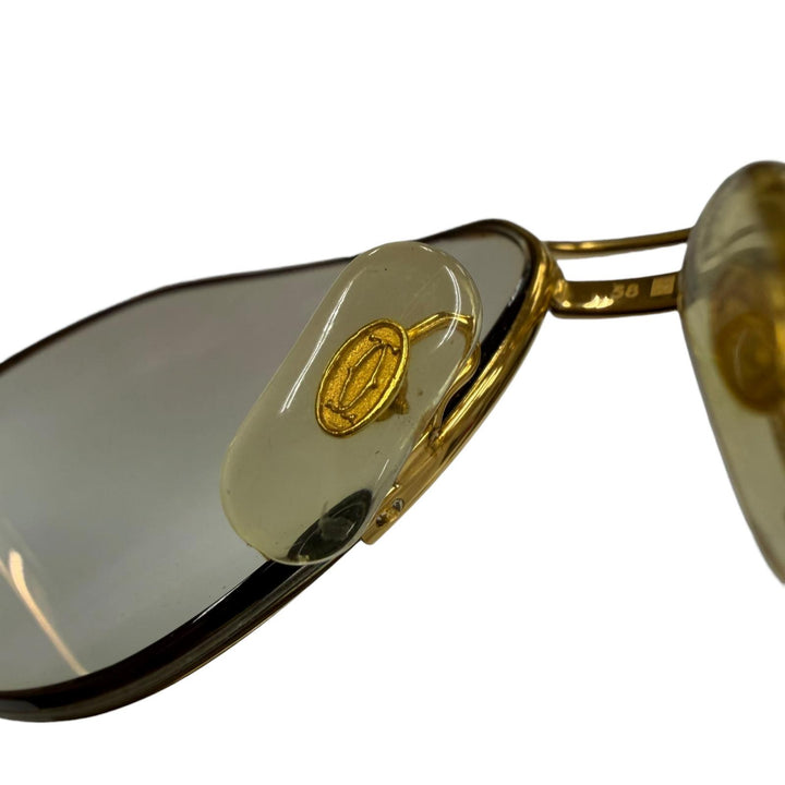 Great Cartier Glasses Trinity Two-bridge half-rim gold mens