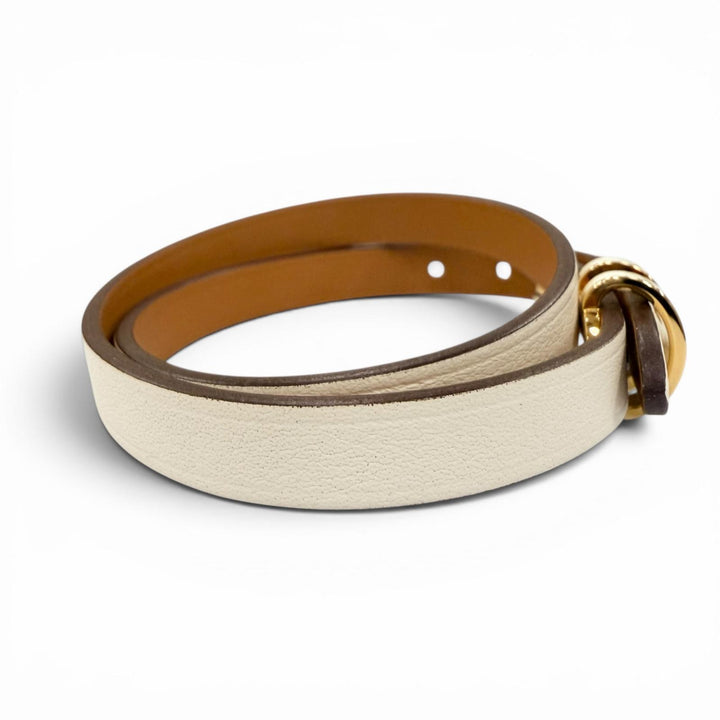 Pristine HERMES bracelet Pop H Double Tour Current product Vaux Swift Leather