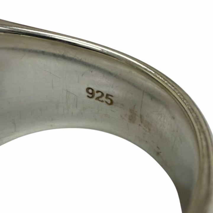 Great TOM WOOD Ring ring Cushion Larvikite Cushion ring Silver SV925