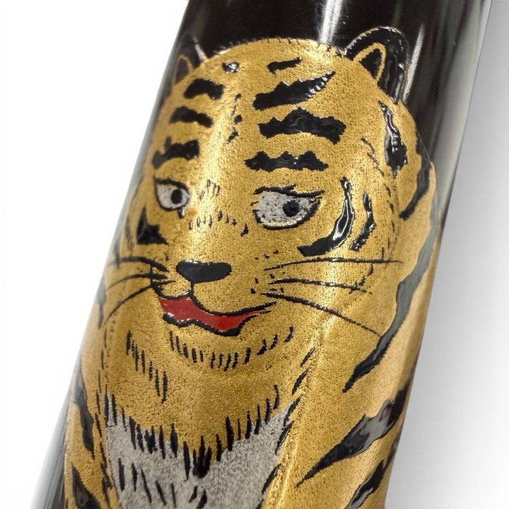Excellent PILOT fountain pen Kokukokai Taka-Makie Zodiac Tiger black 18K mens