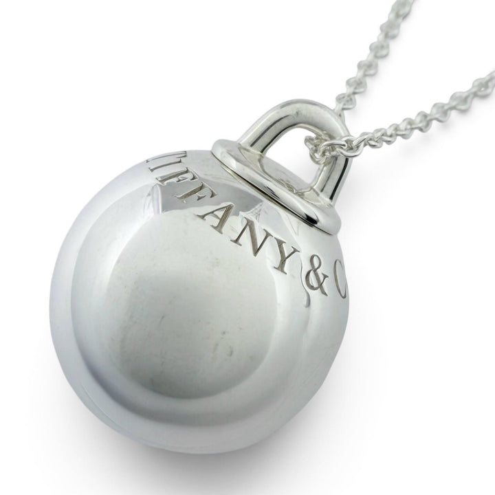 Great TIFFANY&Co. Necklace Ball Long Necklace Silver AG925 Women