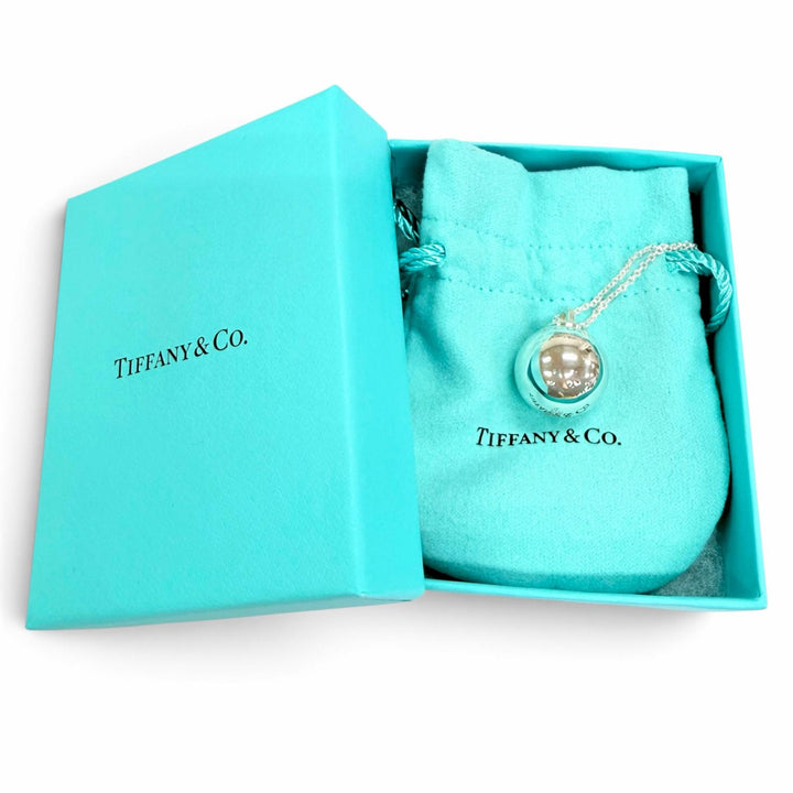 Great TIFFANY&Co. Necklace Ball Long Necklace Silver AG925 Women