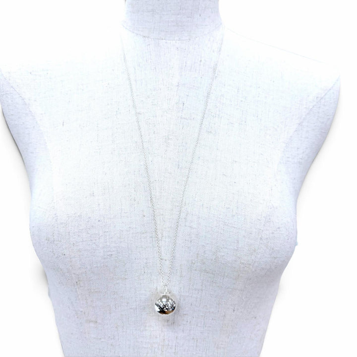 Great TIFFANY&Co. Necklace Ball Long Necklace Silver AG925 Women